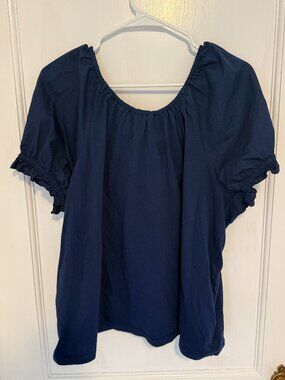 Puff Sleeve J Crew Tie Back Top -XXL